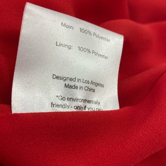 Fame and Partners The Lennox Dress in Cherry Red Size 8 New with Tags - Picture 15 of 15